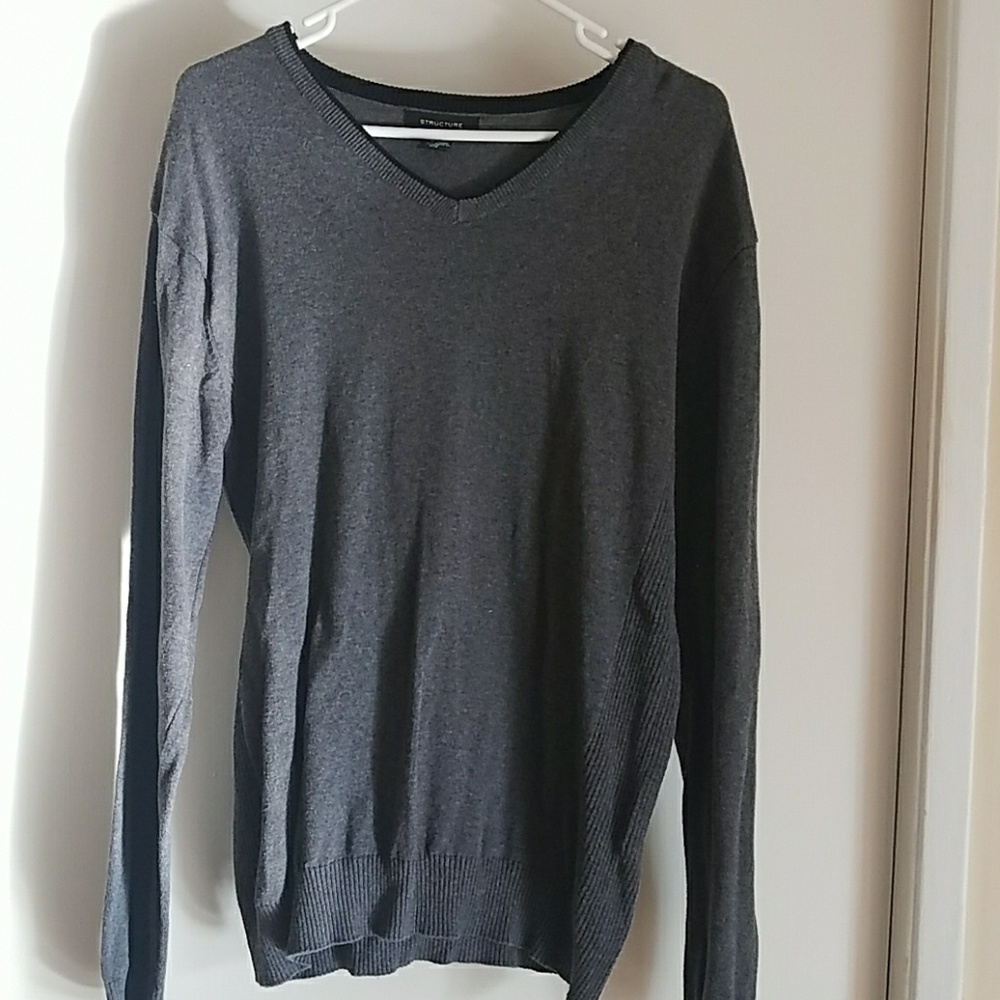 Men's v-neck sweater.